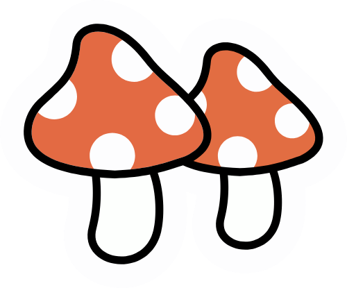 Nấm, mushroom, cute, dễ thương