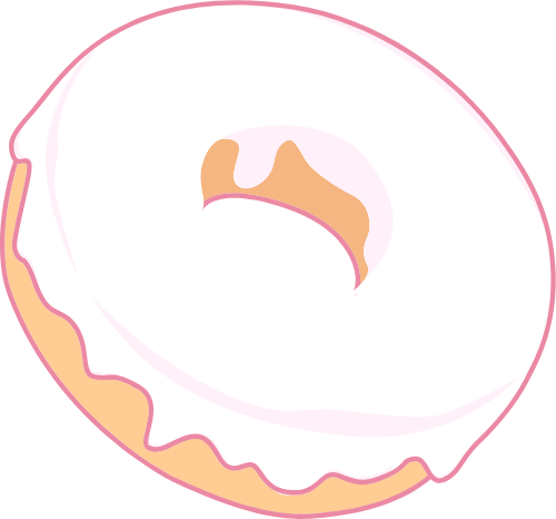 Donut, bánh donut, bánh ngọt, cake, cute, dễ thương