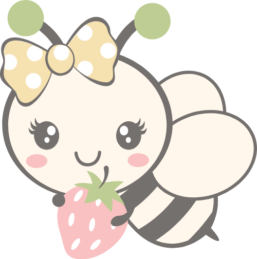 Ong, bee, dâu, strawberry
