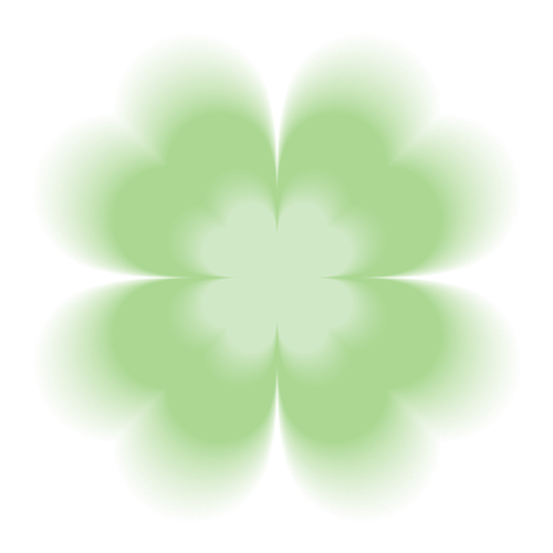 Cỏ bốn lá, cỏ 4 lá, cỏ, clover, cỏ may mắn, grass, cute, dễ thương, gradient 6