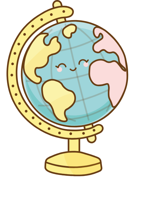 Trái đất, earth, quả địa cầu, globe, dễ thương, cute