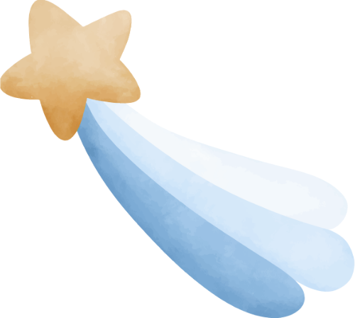 Ngôi sao, star, water color, màu nước, cute, dễ thương