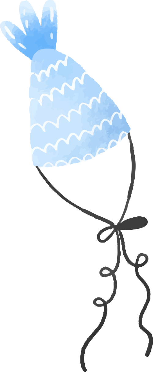 Nón, hat, water color, màu nước 3