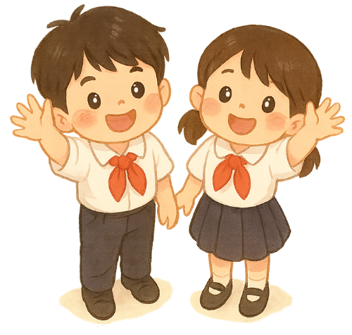 Học sinh, student, kid, kids, tựu trường, back to school, trường học, school, dễ thương, chibi, Việt Nam 1