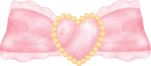 Nơ, cọ, màu nước, bow, brush, watercolor, tim, heart