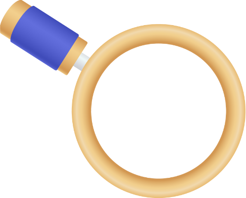 Kính lúp, magnifying glass, learning tools, dụng cụ học tập, 3D