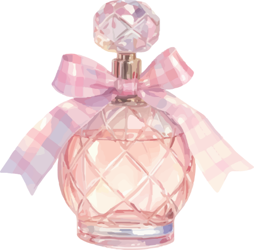 Nước hoa,  perfume, nơ,  bow tie, water color, màu nước 3