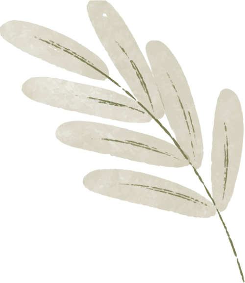 Lá, lá cây, lá xanh, leaf, water color, màu nước, cute, dễ thương 8