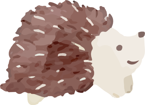Nhím, con nhím, hedgehog, water color, màu nước, cute, dễ thương