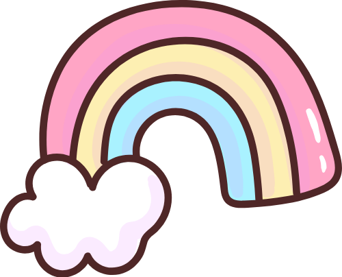 Cầu vồng,  rainbow, mây, cloud