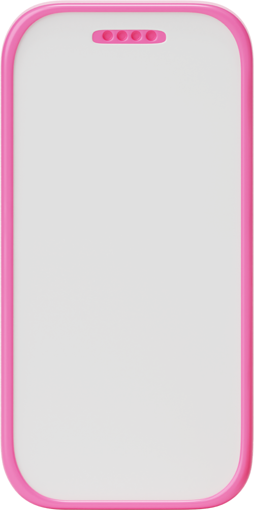 Điện thoại, di động, smartphone, 3D, màu hồng, pink