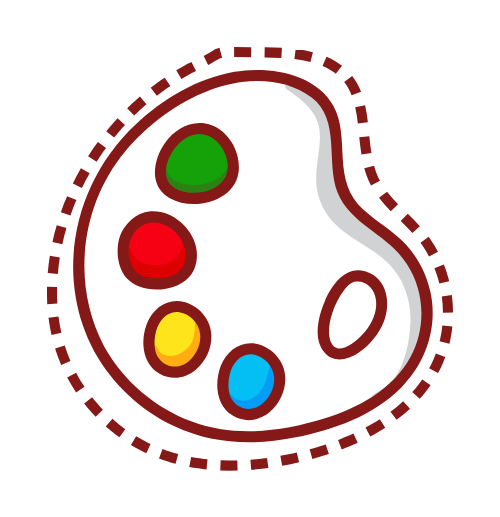 Bảng màu, màu, color palette, color, dụng cụ học tập, learning tools