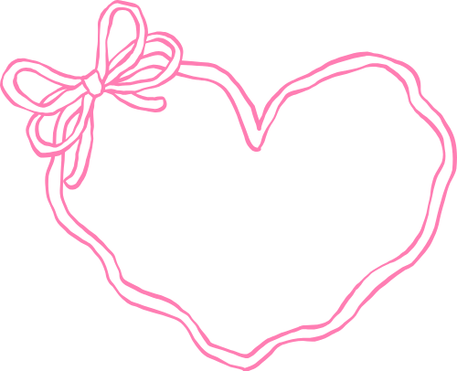 Trái tim, heart, khung viền, khung, frame, y2k, retro, coquette, doodles, cute, dễ thương 4