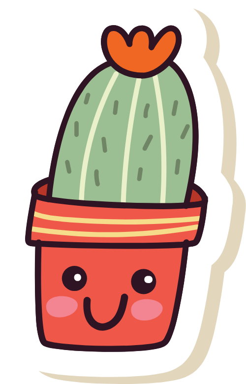 Xương rồng, cactus, dễ thương, cute