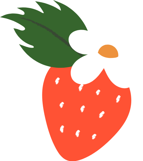 Dâu tây, strawberry, cọ, brush
