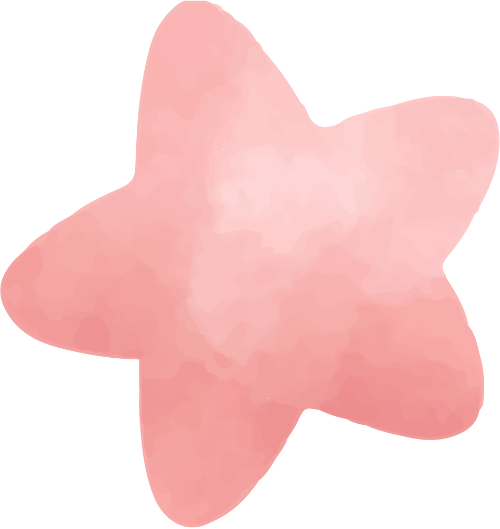 Ngôi sao, star, water color, màu nước, cute, dễ thương 3