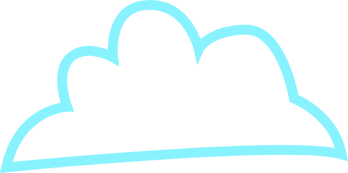 Mây, đám mây, cloud, thiên nhiên, line, cute, dễ thương