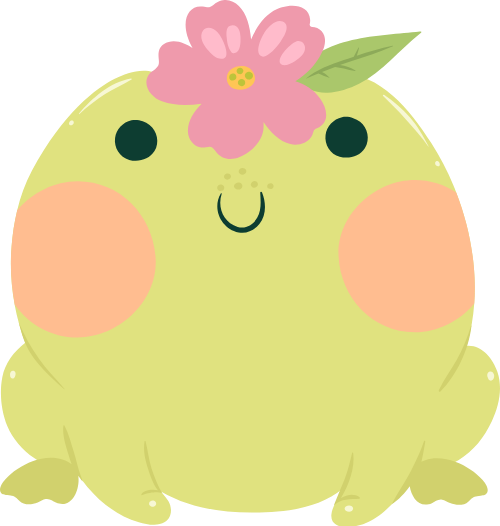 Ếch, frog, cute, dễ thương