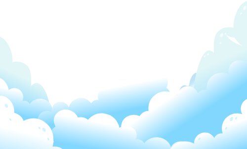 Mây, cloud, gradient, mảng màu, shape