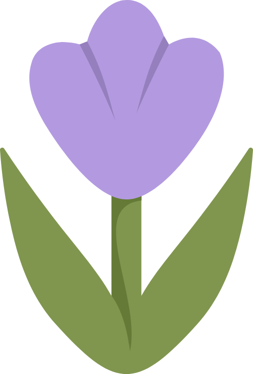 Hoa, hoa lá, flower, tulip, leaf, cute, dễ thương