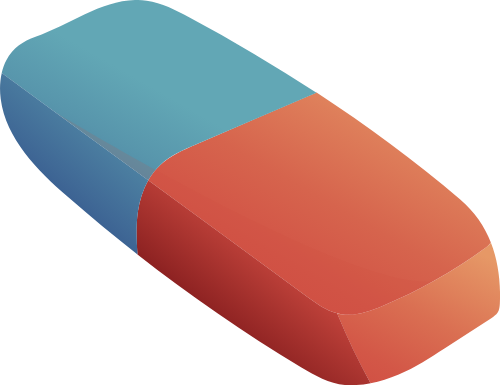 Gươm, tẩy, cục tẩy, cục gươm, eraser, giáo dục, education, gradient