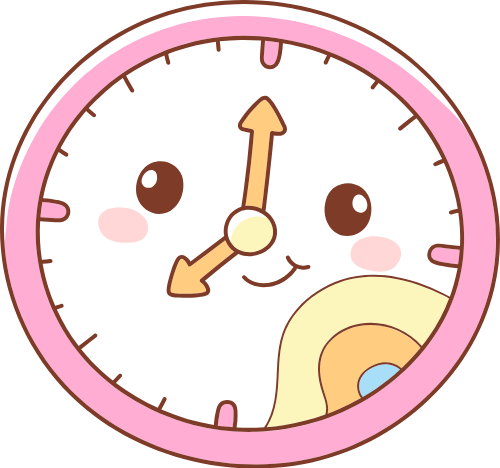 Đồng hồ, clock, dụng cụ học tập, dễ thương, cute