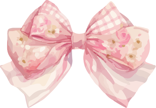 Nơ,  bow tie, water color, màu nước 1