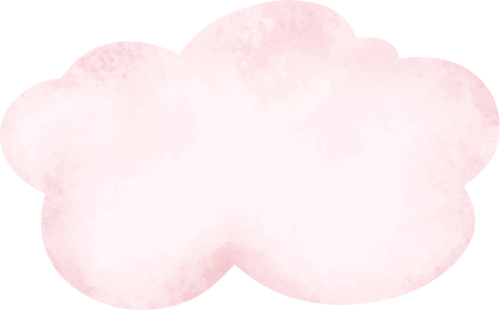 Mây, đám mây, cloud, ngôi sao, star, heart, trái tim, water color, màu nước, cute, dễ thương