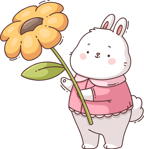 Thỏ, rabbit, cute, dễ thương