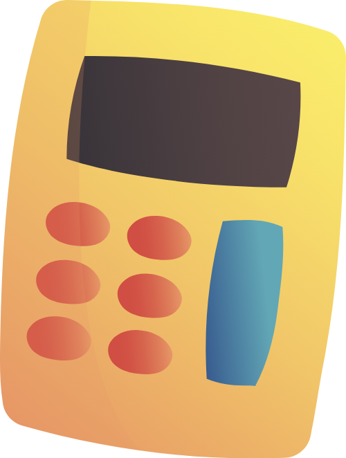 Máy tính, calculator, giáo dục, education, gradient