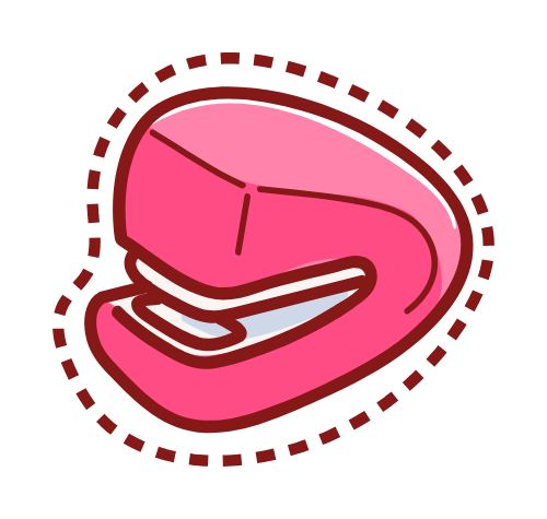 Ghim bấm, stapler, dụng cụ học tập, learning tools 4