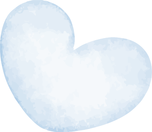 Trái tim, heart, water color, màu nước, cute, dễ thương 5