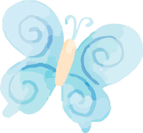 Bướm, bươm bướm, butterfly, water color, màu nước, cute, dễ thương