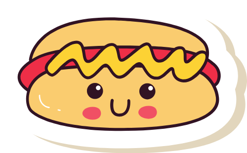 Xúc xích, hot dog, ăn vặt, ăn nhanh, snack, fast food