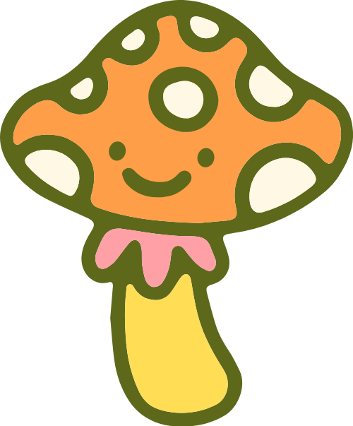 Nấm, dễ thương, mushroom, cute