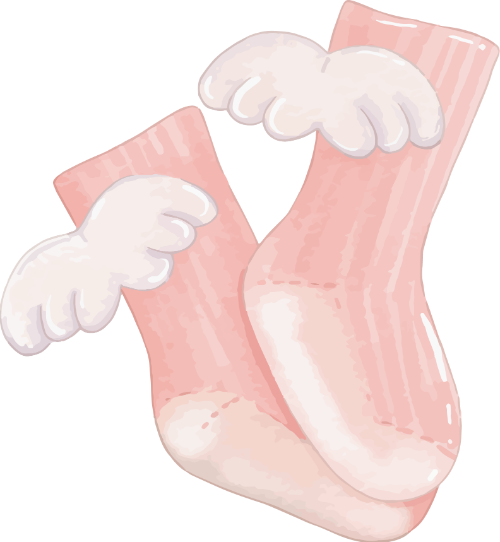 Vớ,  sock, quần áo,  clothes, em bé, baby, cọ, brush, màu nước, water color, bé gái, girl