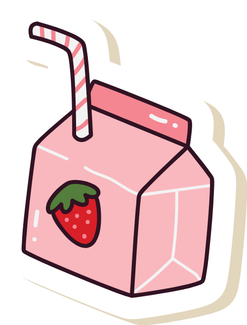 Sữa, sữa dâu, milk,  strawberry milk, nước, drink