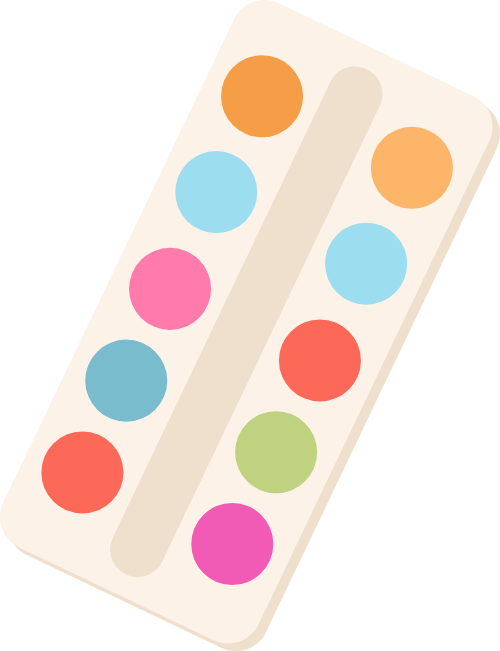 Màu, màu vẽ, color, paint, dễ thương, cute