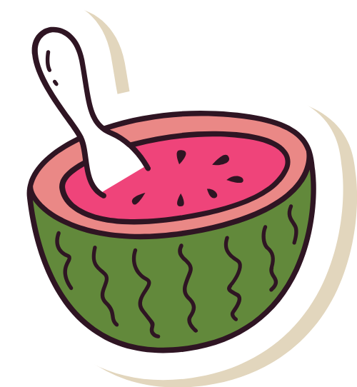 Dưa hấu, watermelon, dễ thương, cute 2