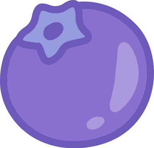Việt quất, blueberry, cute, dễ thương