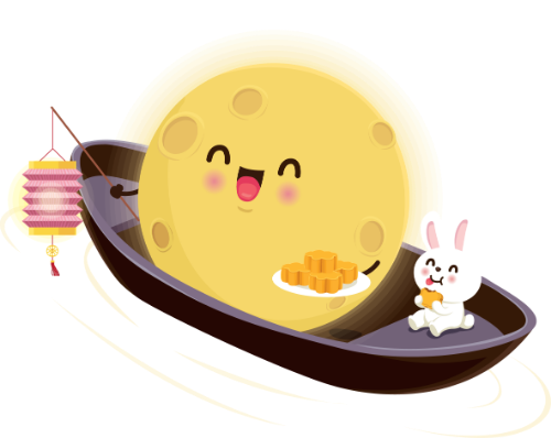 Thỏ, bunny, rabbit, trung thu, mid autumn, mặt trăng, moon, cute, dễ thương 5
