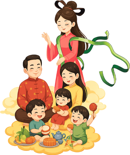 Trung thu, mid autumn, cute, dễ thương