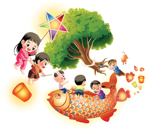 Trung thu, tết trung thu, mid-autumn, trăng rằm, lễ hội, festival, cute, dễ thương