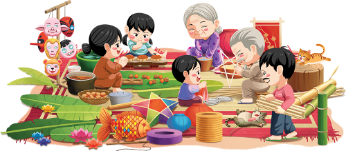 Trung thu, tết trung thu, mid-autumn, trăng rằm, lễ hội, festival, cute, dễ thương