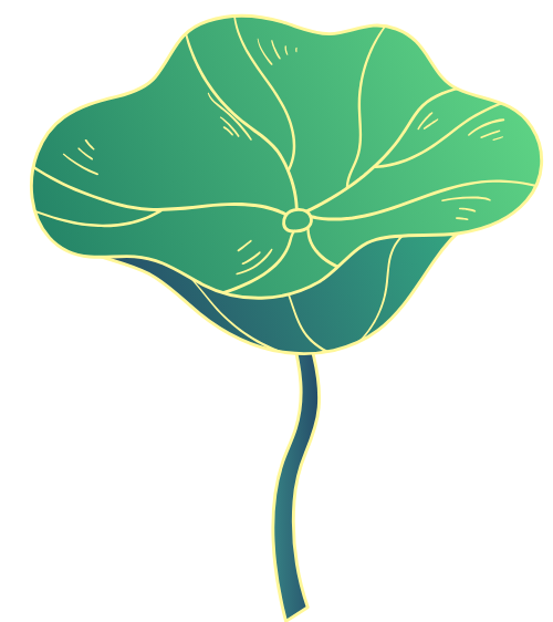 Lá, sen, lotus, hoa, flower, leaves, trung thu, mid autumn, gradient 4