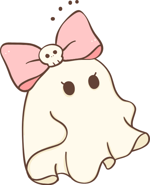 Ma, con ma, hồn ma, linh hồn, ghost, line, halloween, hóa trang, cute, dễ thương 6
