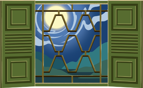 Cửa sổ, trăng, window, moon, gia dụng,  household appliances, trung thu, mid-autumn festival 1