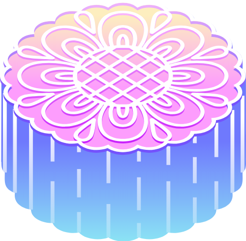 Bánh trung thu, bánh, cake, trung thu, mid autumn, gradient 1