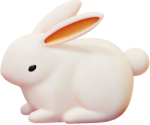 Thỏ, bunny, rabbit, động vật, animal, 3D