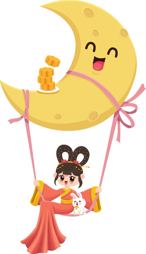 Thỏ, bunny, rabbit, trung thu, mid autumn, mặt trăng, moon, cute, dễ thương 4